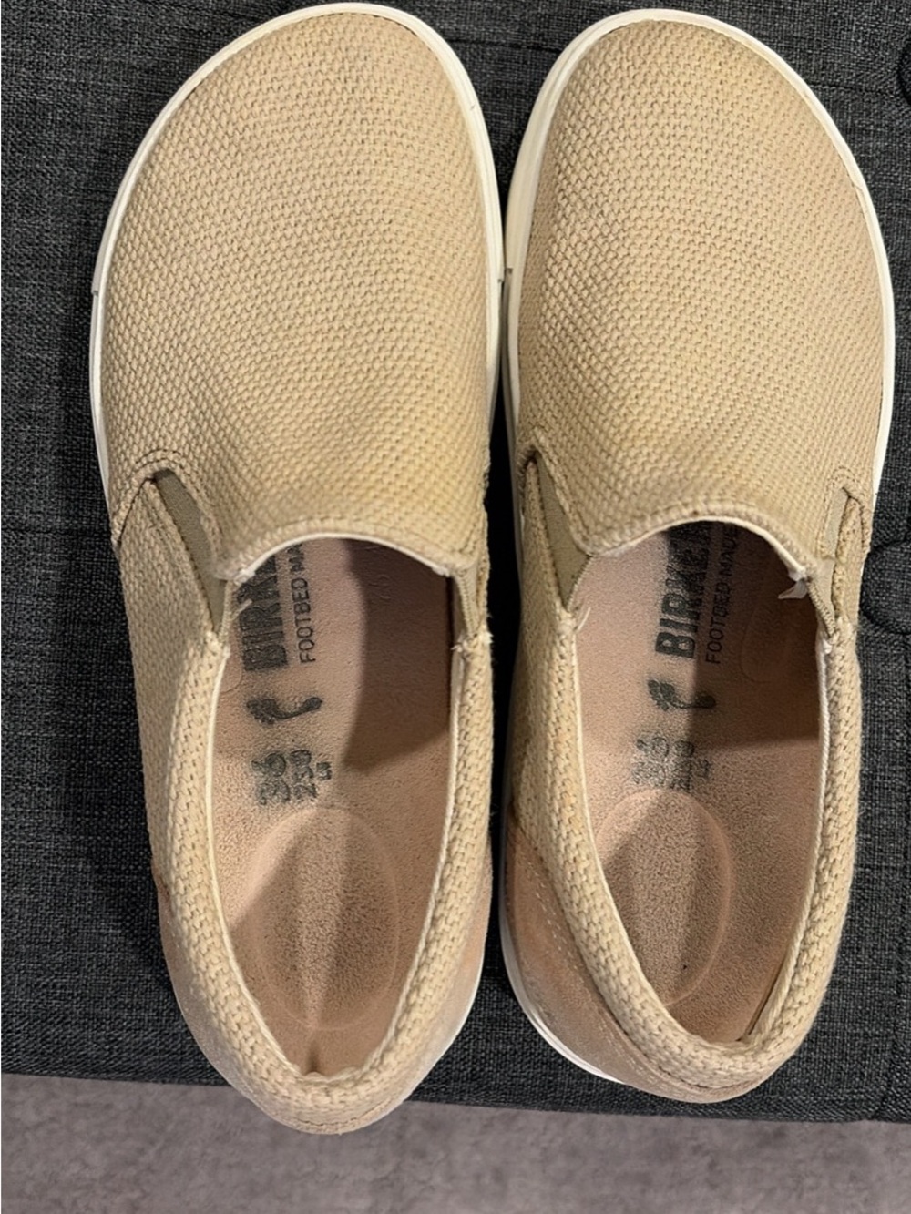 Birkenstock Oswego Slip-On Sneakers in Beige/taupe